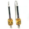 Radiant Cut Golden Yellow Ceylon Sapphire Dangles 1.80 ctw - Image 7