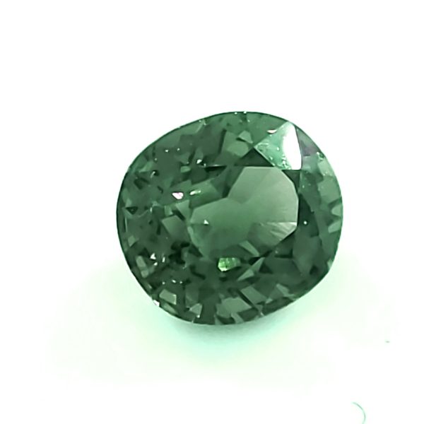 Sri Lanka Oval Green Sapphire 1.63 Carats 7x6.1mm - Image 3