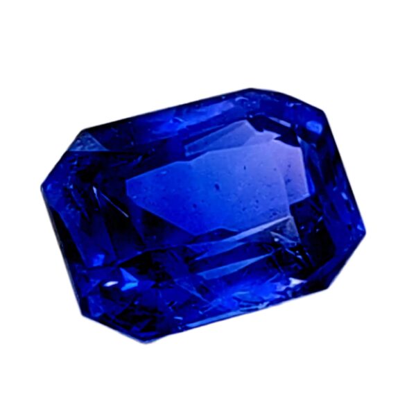 GGTL Certified Unheated Emerald Scissor Cut Burma Blue Sapphire 5.14 Carats 10.46x7.94x6.15mm - Image 2