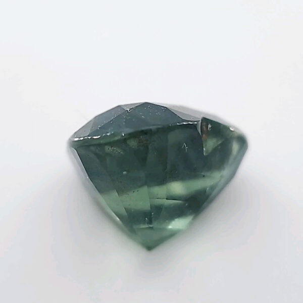 Certified Unheated Sri Lanka Heart Cut Teal Green Sapphire 5.06 cts - Image 3
