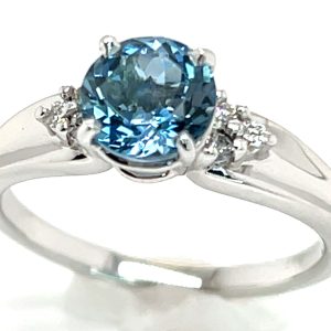 Aqua (H)* Diamond Ring 14KWG 1.12 ctw NEW ITEM