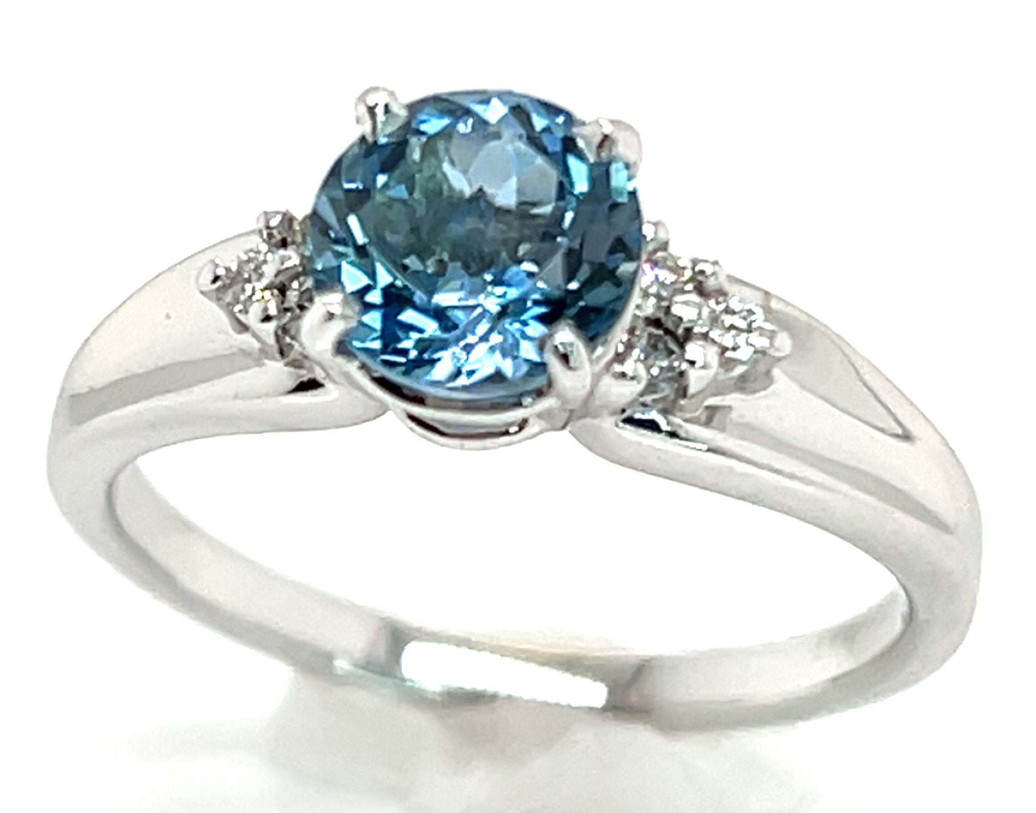 Aqua (H)* Diamond Ring 14KWG 1.12 ctw NEW ITEM