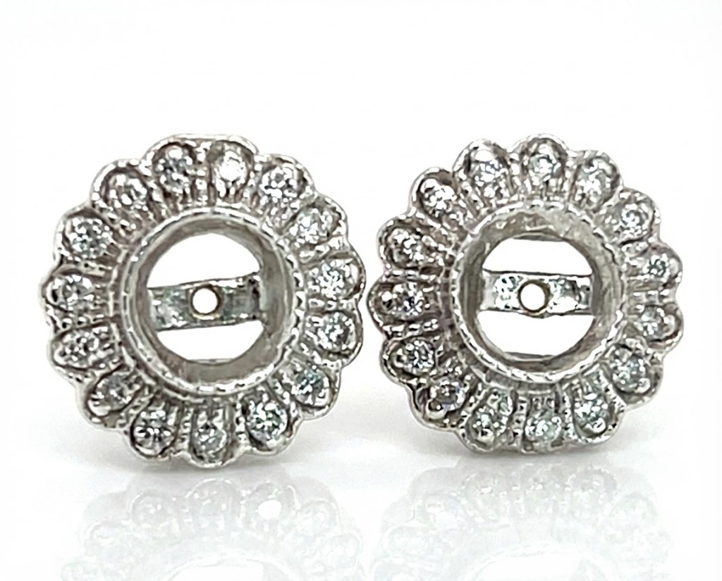 Scallop & Migraine Edged Vintage Inspired Diamond (N)* Jackets 0.30 ctw NEW ITEM