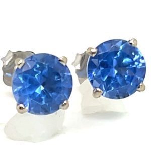 Brilliant Tanzanite (H)* Studs 14KWG 3.30 ctw NEW ITEM