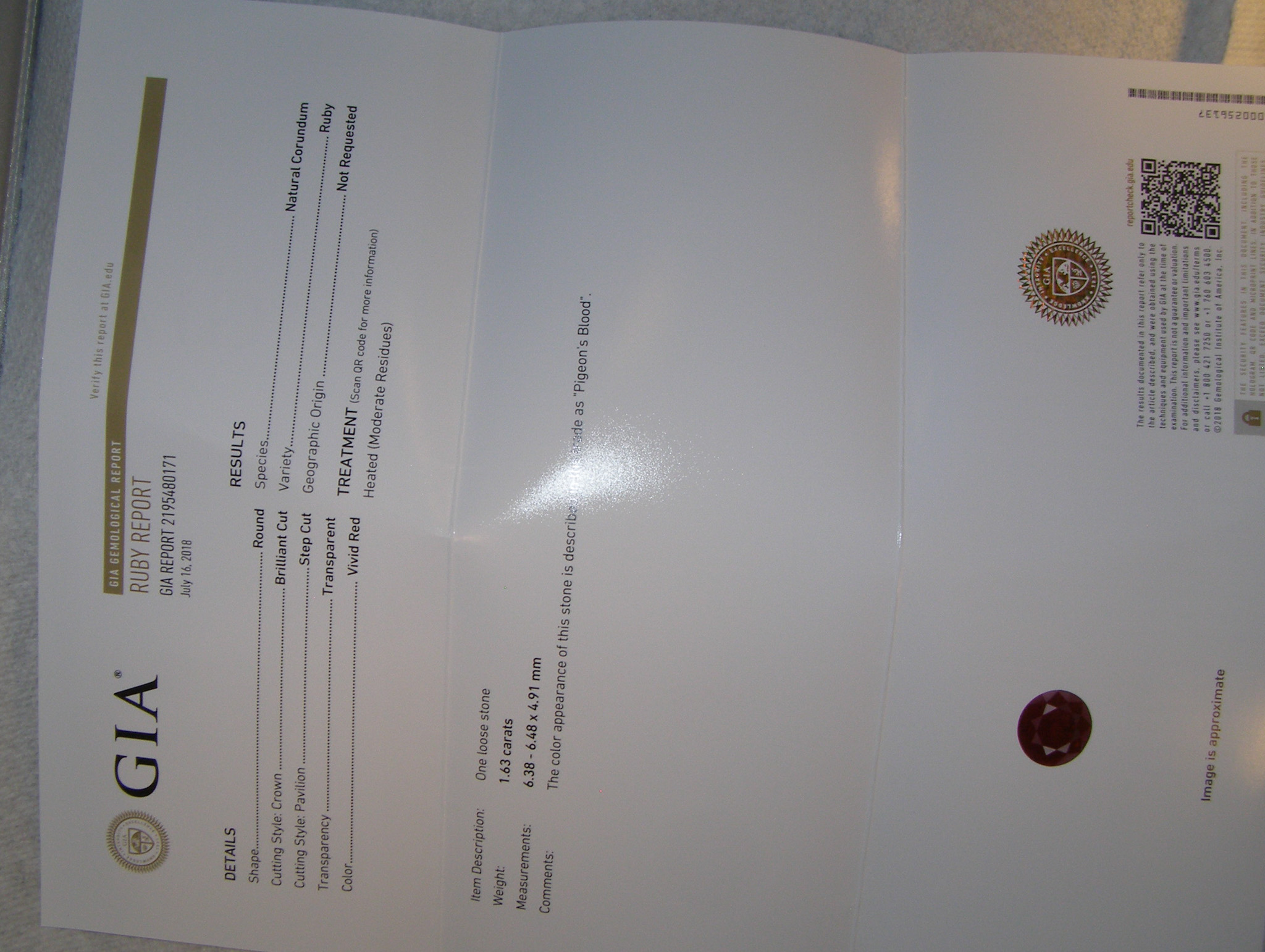 GIA Certified “Pigeon Blood” Vivid Red Ruby (H)* Designer A. Jaffe Diamond Ring 14KWG 2.00 ctw - Image 9