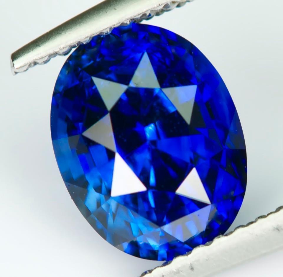 Exquisite Certified Sapphire Pave Diamond Platinum Set 3.59 ctw