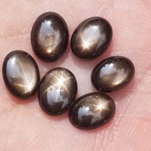 Thai Black Star Sapphires 8x6mm