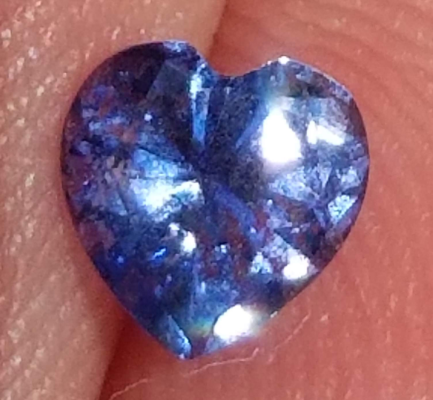 Heart Cut Royal Blue Sri Lanka Sapphire 0.60 Carats