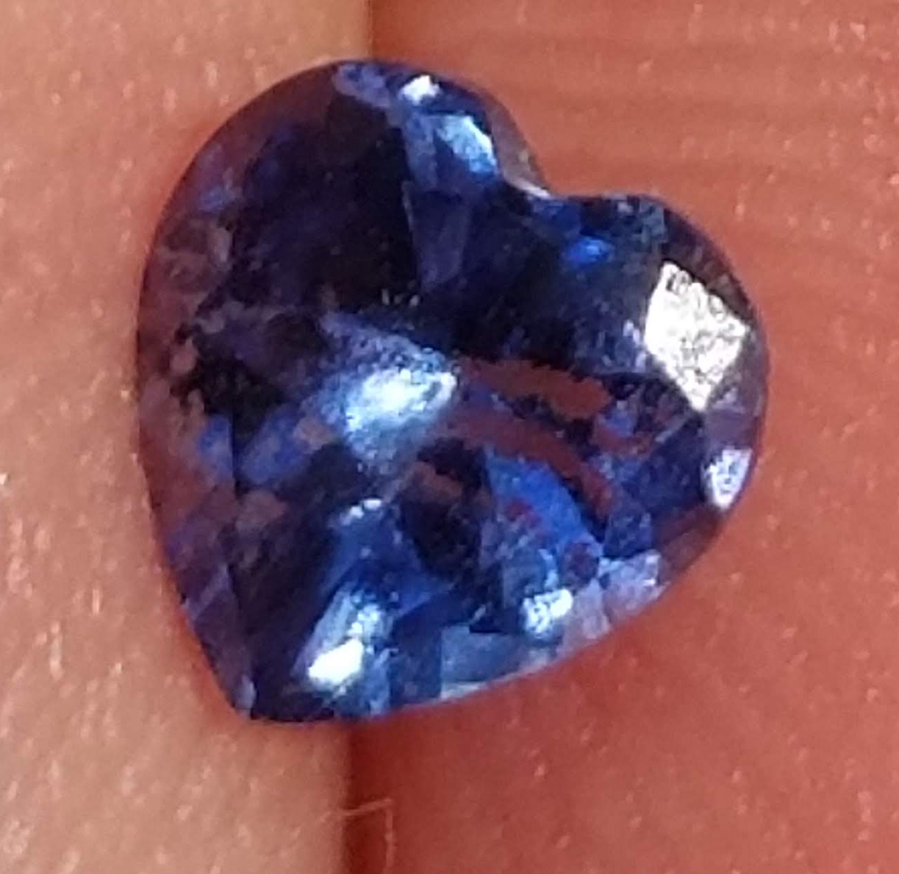 Heart Cut Royal Blue Sri Lanka Sapphire 0.60 Carats