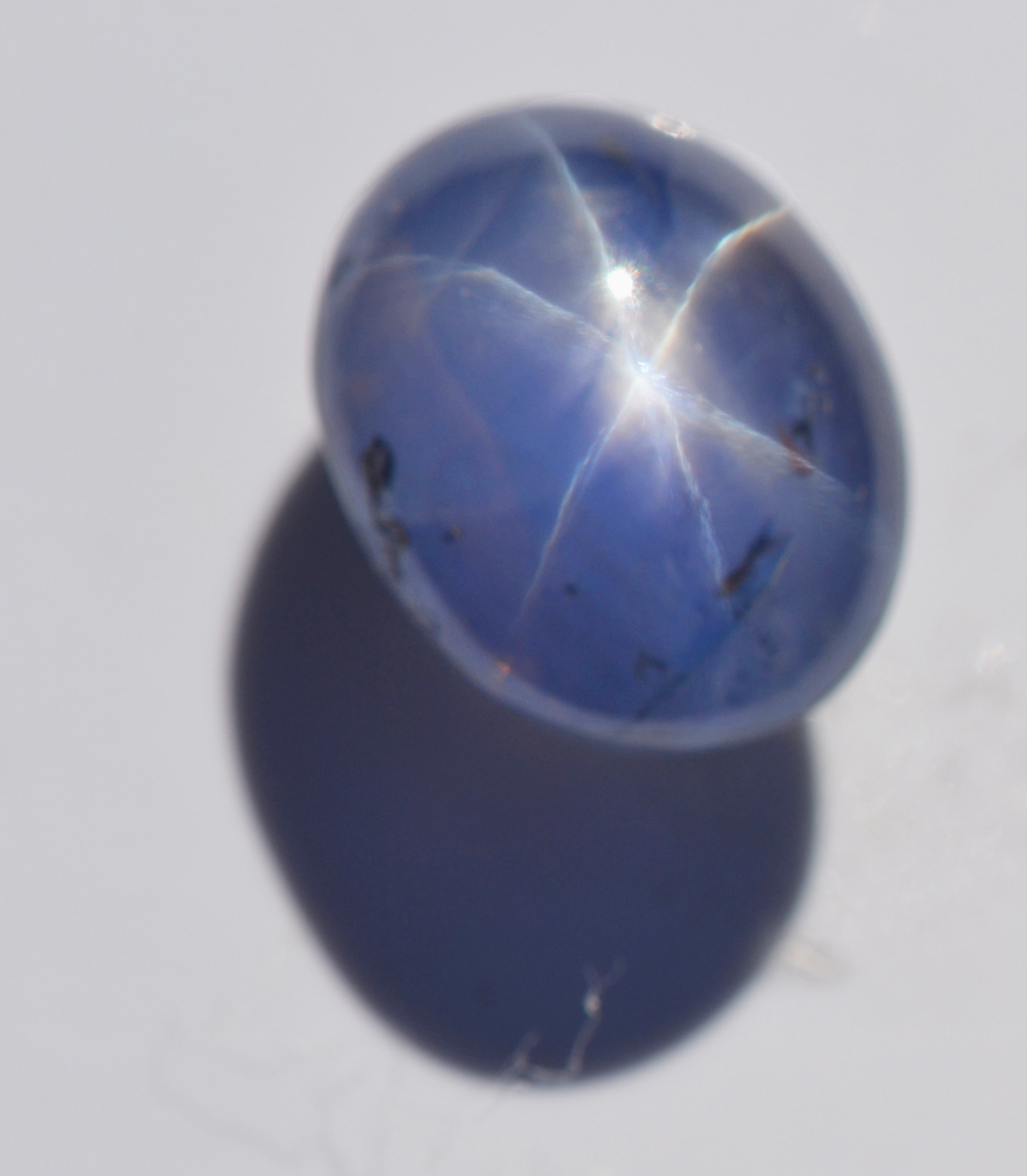 CGL Certified Ceylon Blue Star Sapphire 7.38 Carats 11.14x8.58x7.25mm ...