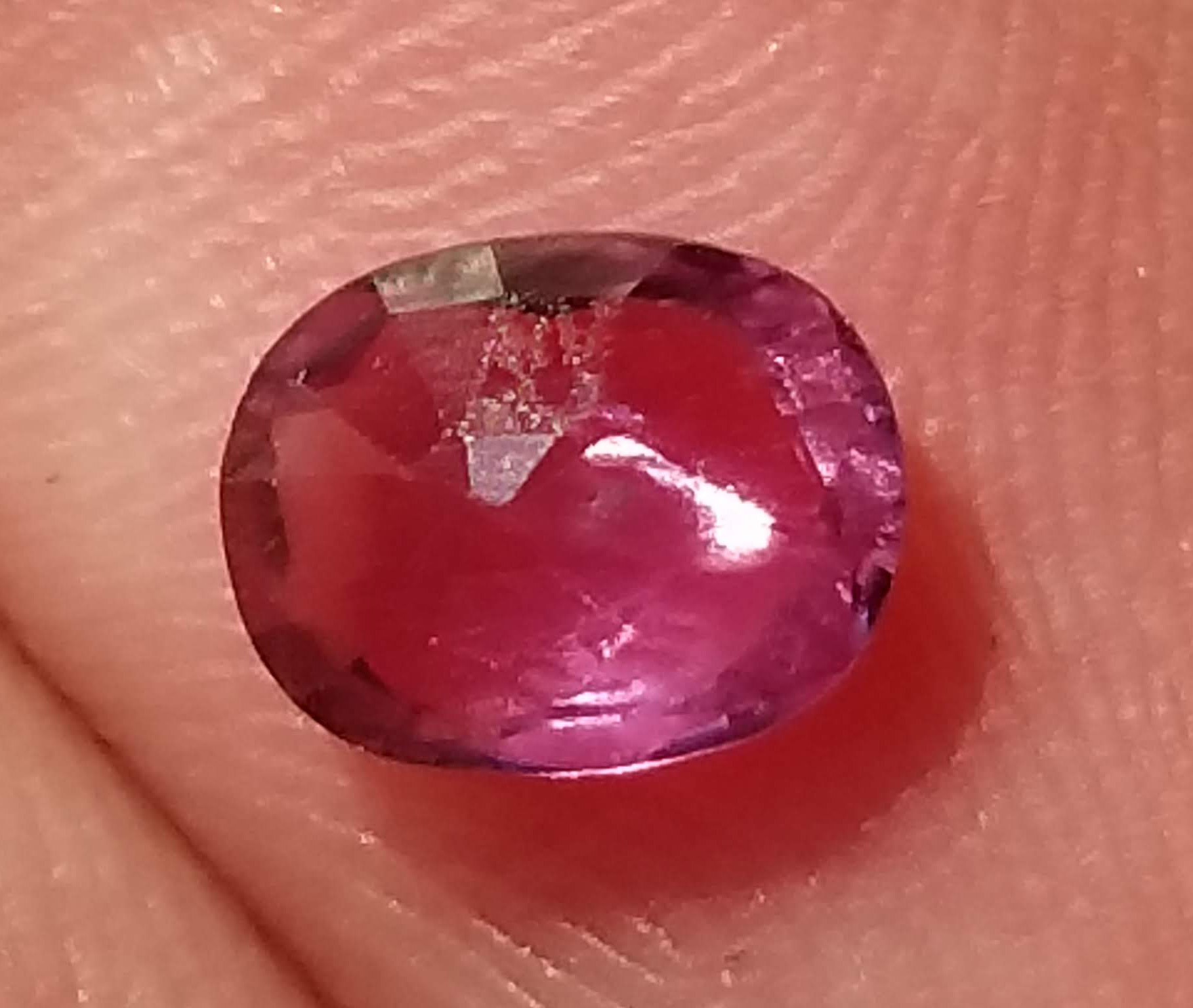 Tanzania Pink Sapphire Oval - 0.87 Cts - 6.6x4.9x2.5mm