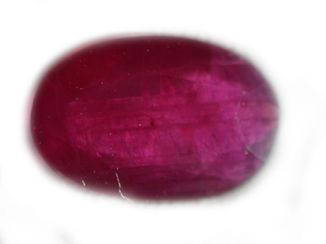Unheated Indian Ruby Oval 0.69 carats 7.2x5.0x1.9mm