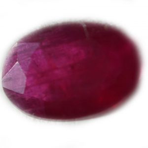 Unheated Indian Ruby Oval 0.69 carats 7.2x5.0x1.9mm