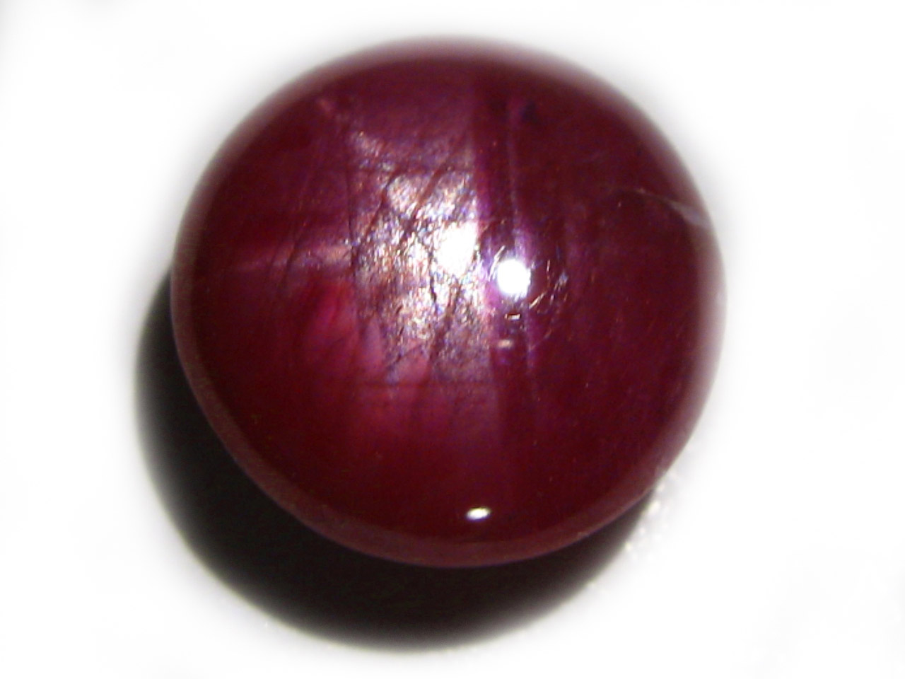 Fabulous 7.65 Ct Natural 6 Rays Translucent Red Star Ruby EGL Certified Loose Gemstone BP-022