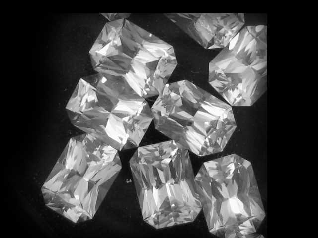 Ceylon Emerald Cut White Sapphire - 1.20 Cts - 7x5mm Pri Mail