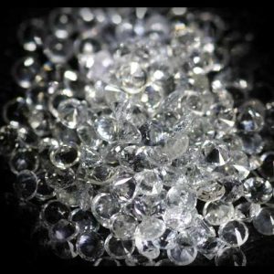 White Round Brilliant Ceylon Sapphire - 2.3mm - Lot of 16.8 cts